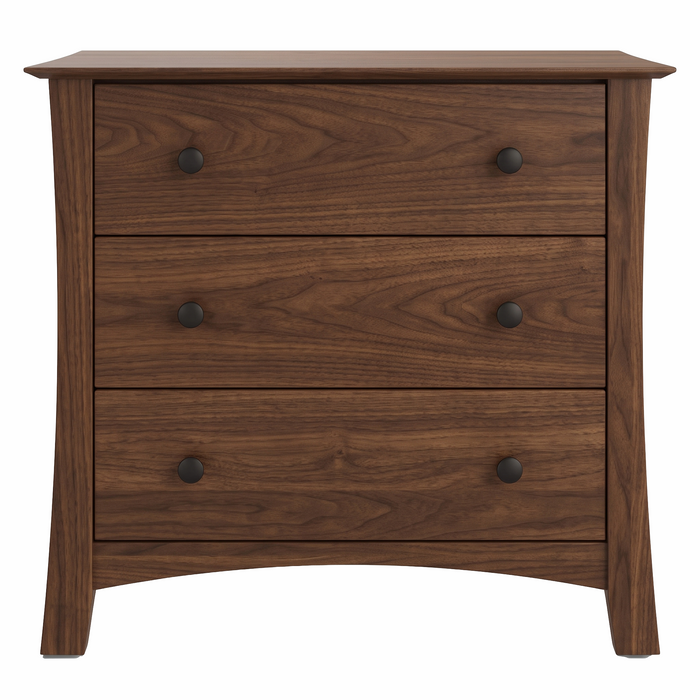 Armstrong Three Drawer Chest — Walnut wood reference; selected finish may differ