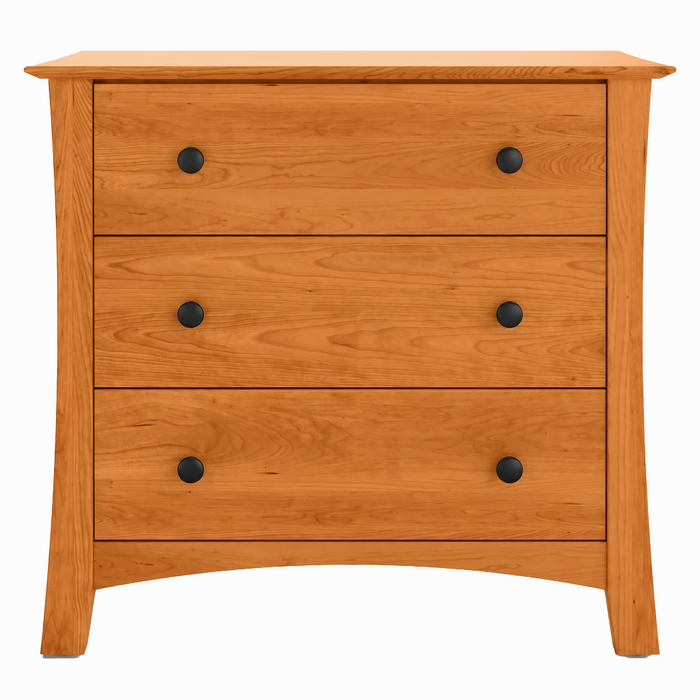 Armstrong Three Drawer Chest — Cherry wood reference; selected finish may differ