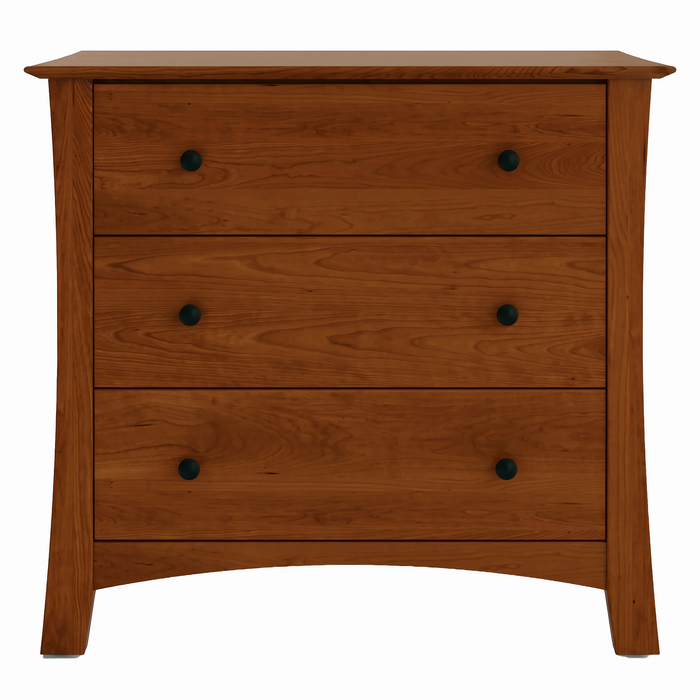 Armstrong Three Drawer Chest — Cherry wood reference; selected finish may differ