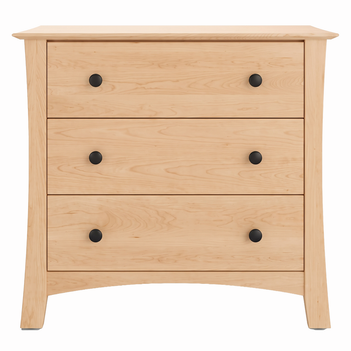 Armstrong Three Drawer Chest — Maple wood reference; selected finish may differ