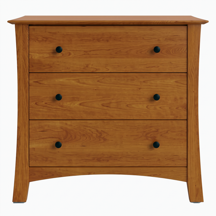 Armstrong Three Drawer Chest — Maple wood reference; selected finish may differ