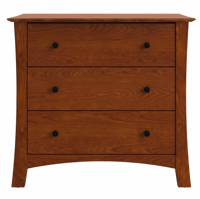 Armstrong Three Drawer Chest — Maple wood reference; selected finish may differ