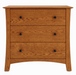 Armstrong Three Drawer Chest — Oak wood reference; selected finish may differ