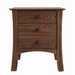Armstrong Three Drawer Nightstand — Walnut wood reference; selected finish may differ