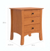 Armstrong Three Drawer Nightstand — supplier reference image 2; selected finish may differ