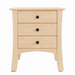Armstrong Three Drawer Nightstand — Maple wood reference; selected finish may differ