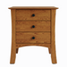 Armstrong Three Drawer Nightstand — Oak wood reference; selected finish may differ