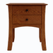 Armstrong Two Drawer Nightstand — Oak wood reference; selected finish may differ