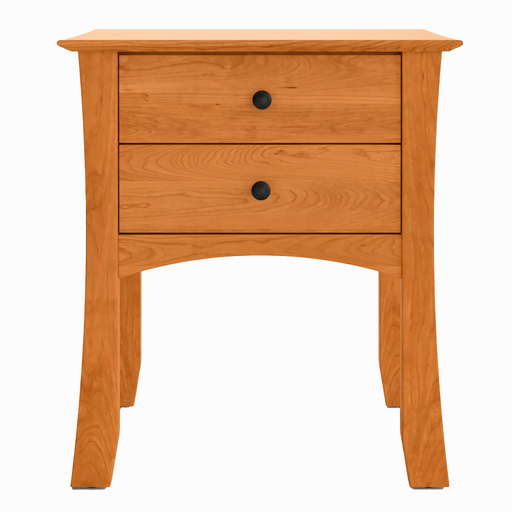 Armstrong Two Drawer Nightstand — Cherry wood reference; selected finish may differ