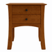 Armstrong Two Drawer Nightstand — Cherry wood reference; selected finish may differ