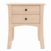 Armstrong Two Drawer Nightstand — Maple wood reference; selected finish may differ