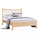 Armstrong Wishbone Bed Low Footboard — Maple wood reference; selected finish may differ