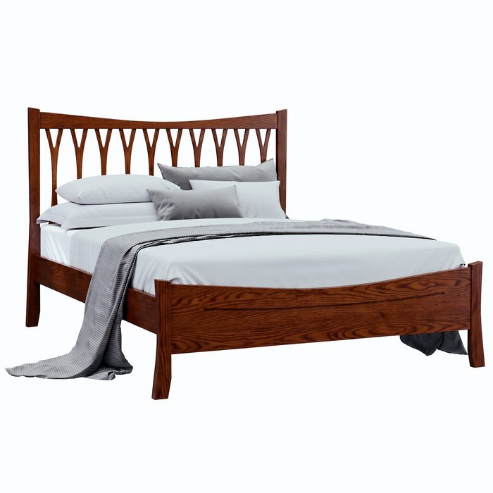 Armstrong Wishbone Bed Low Footboard — Oak wood reference; selected finish may differ