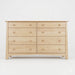 Benson Eight Drawer Dresser — Maple wood reference; selected finish may differ