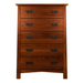 Benson Five Drawer Chest — Oak wood reference; selected finish may differ