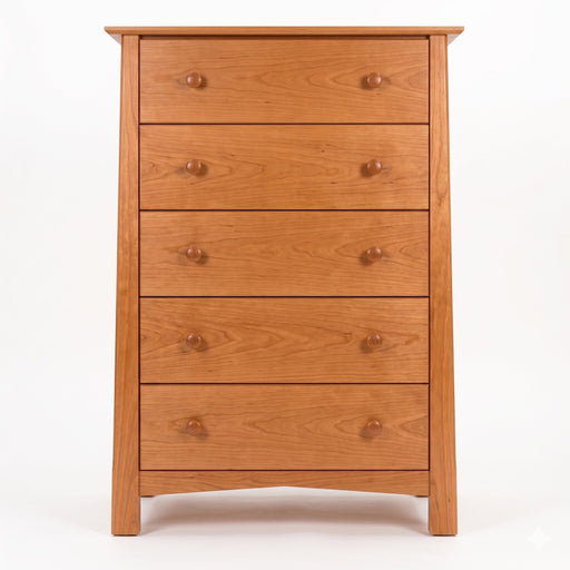 Benson Five Drawer Chest — Cherry wood reference; selected finish may differ