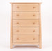 Benson Five Drawer Chest — Maple wood reference; selected finish may differ