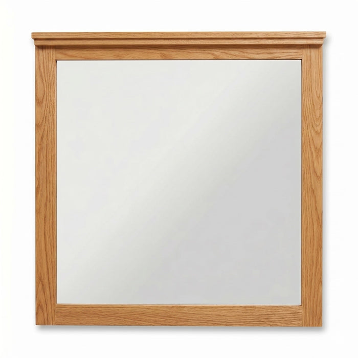 Benson Mirror — Oak wood reference; selected finish may differ
