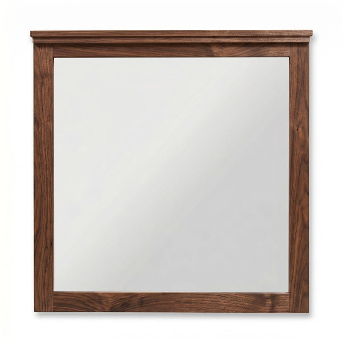 Benson Mirror — Walnut wood reference; selected finish may differ