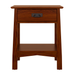 Benson One Drawer Nightstand — Oak wood reference; selected finish may differ