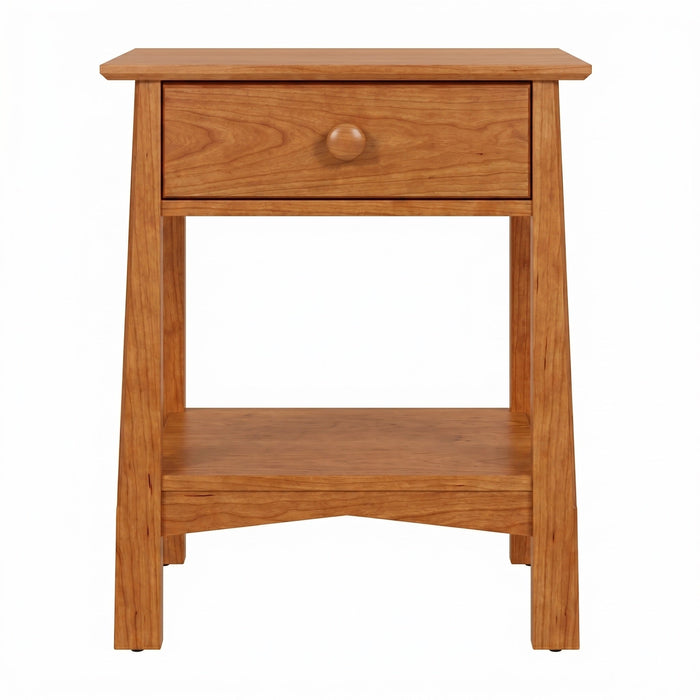 Benson One Drawer Nightstand — Cherry wood reference; selected finish may differ