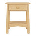 Benson One Drawer Nightstand — Maple wood reference; selected finish may differ