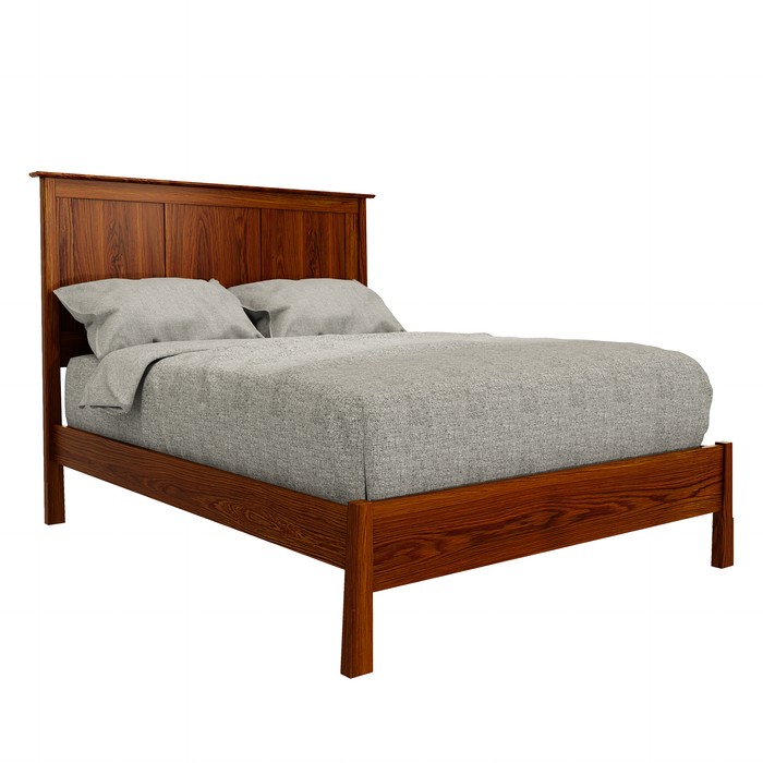 Benson Panel Bed Low Footboard — Oak wood reference; selected finish may differ