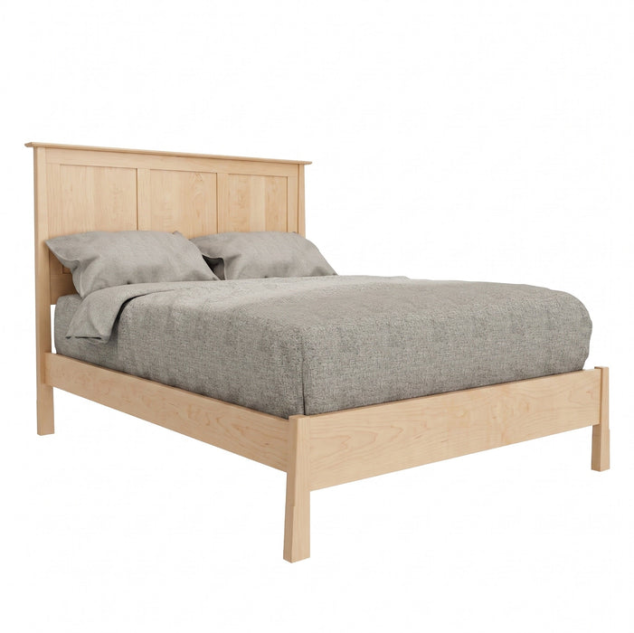 Benson Panel Bed Low Footboard — Maple wood reference; selected finish may differ