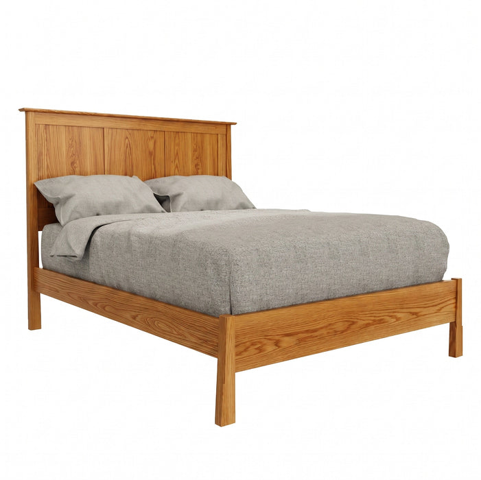 Benson Panel Bed Low Footboard — Oak wood reference; selected finish may differ