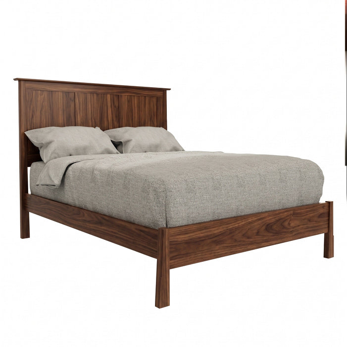 Benson Panel Bed Low Footboard — Walnut wood reference; selected finish may differ