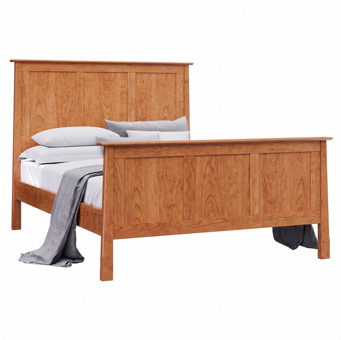 Benson Panel Bed High Footboard — Cherry wood reference; selected finish may differ