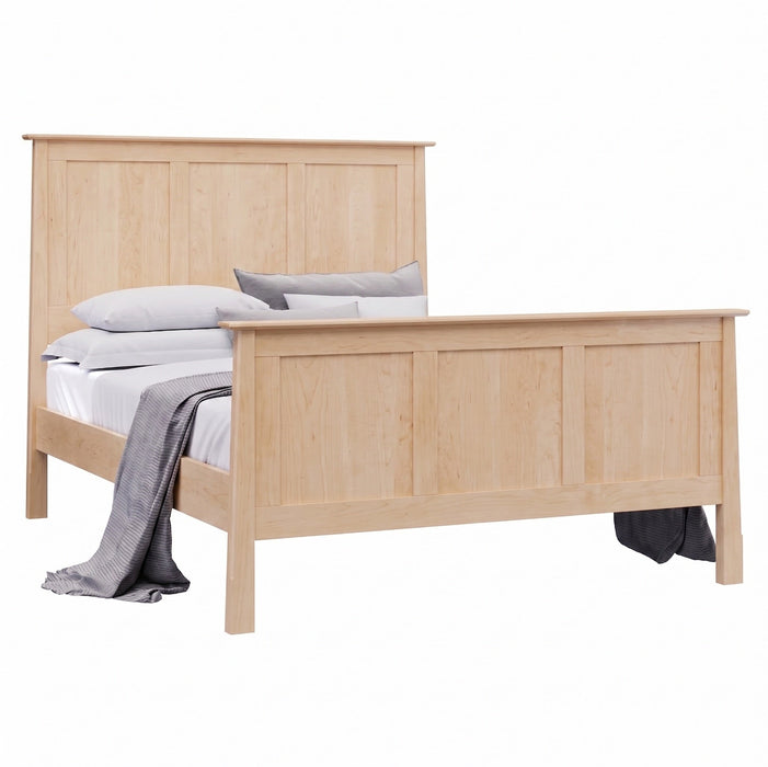 Benson Panel Bed High Footboard — Maple wood reference; selected finish may differ