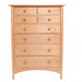 Berkshire Eight Drawer Chest — Maple wood reference; selected finish may differ