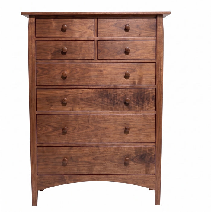 Berkshire Eight Drawer Chest — Walnut wood reference; selected finish may differ