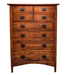 Berkshire Eight Drawer Chest — Oak wood reference; selected finish may differ