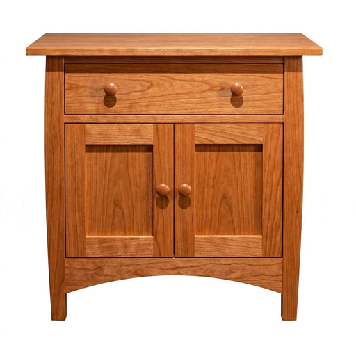 Berkshire One Drawer Nightstand — Cherry wood reference; selected finish may differ