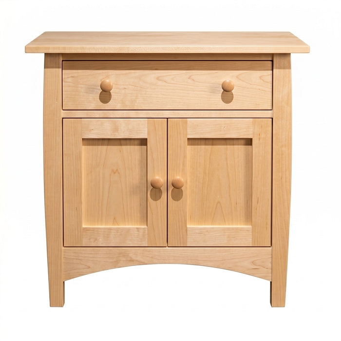 Berkshire One Drawer Nightstand — Maple wood reference; selected finish may differ