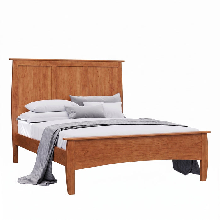 Berkshire Panel Bed Low Footboard — Cherry wood reference; selected finish may differ
