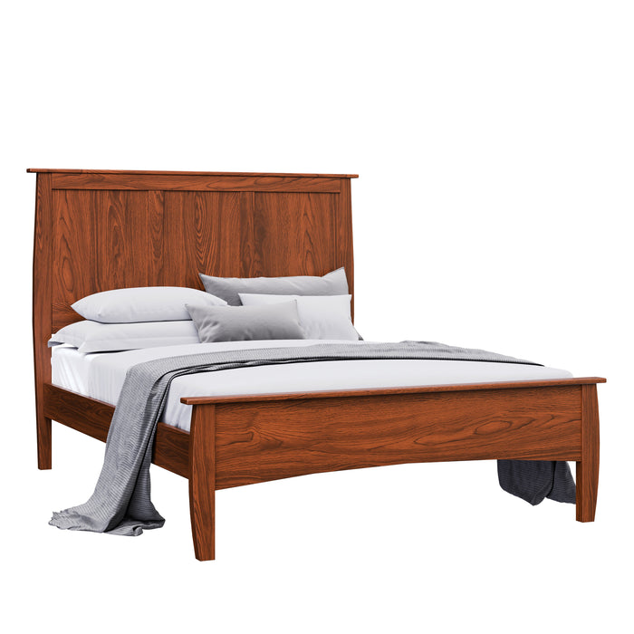 Berkshire Panel Bed Low Footboard — Oak wood reference; selected finish may differ