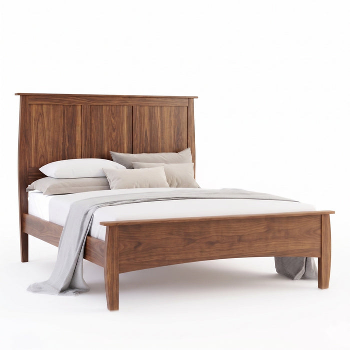 Berkshire Panel Bed Low Footboard — Walnut wood reference; selected finish may differ