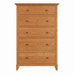 Cabot Five Drawer Chest — Cherry wood reference; selected finish may differ