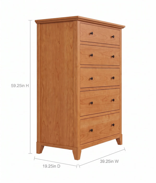 Cabot Five Drawer Chest — supplier reference image 2; selected finish may differ
