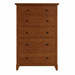 Cabot Five Drawer Chest — Cherry wood reference; selected finish may differ