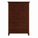 Cabot Five Drawer Chest — Cherry wood reference; selected finish may differ