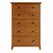 Cabot Five Drawer Chest — Oak wood reference; selected finish may differ