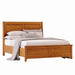 Cabot Panel Bed Low Footboard — Oak wood reference; selected finish may differ