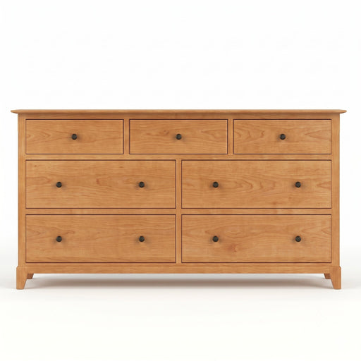 Cabot Seven Drawer Dresser — Cherry wood reference; selected finish may differ
