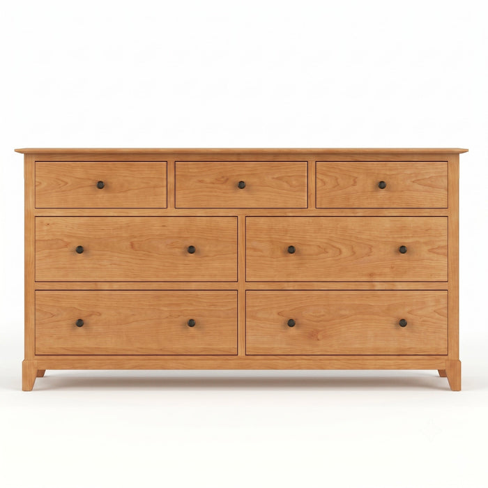 Cabot Seven Drawer Dresser — Cherry wood reference; selected finish may differ
