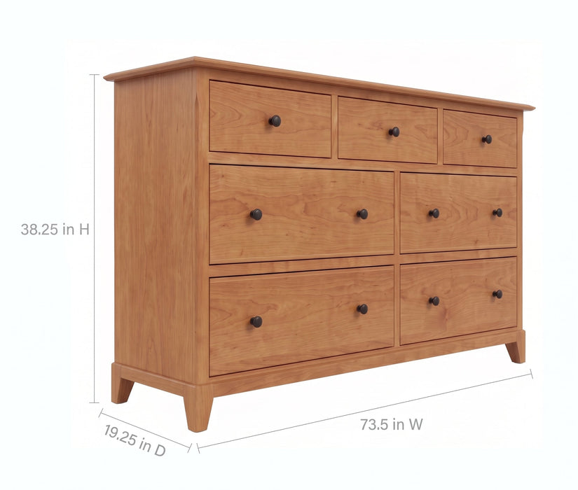 Cabot Seven Drawer Dresser — supplier reference image 2; selected finish may differ