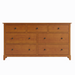 Cabot Seven Drawer Dresser — Maple wood reference; selected finish may differ
